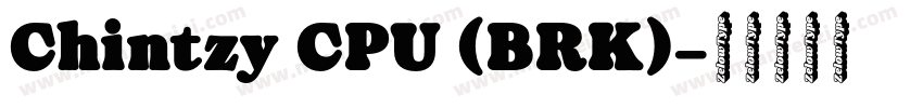Chintzy CPU (BRK)字体转换